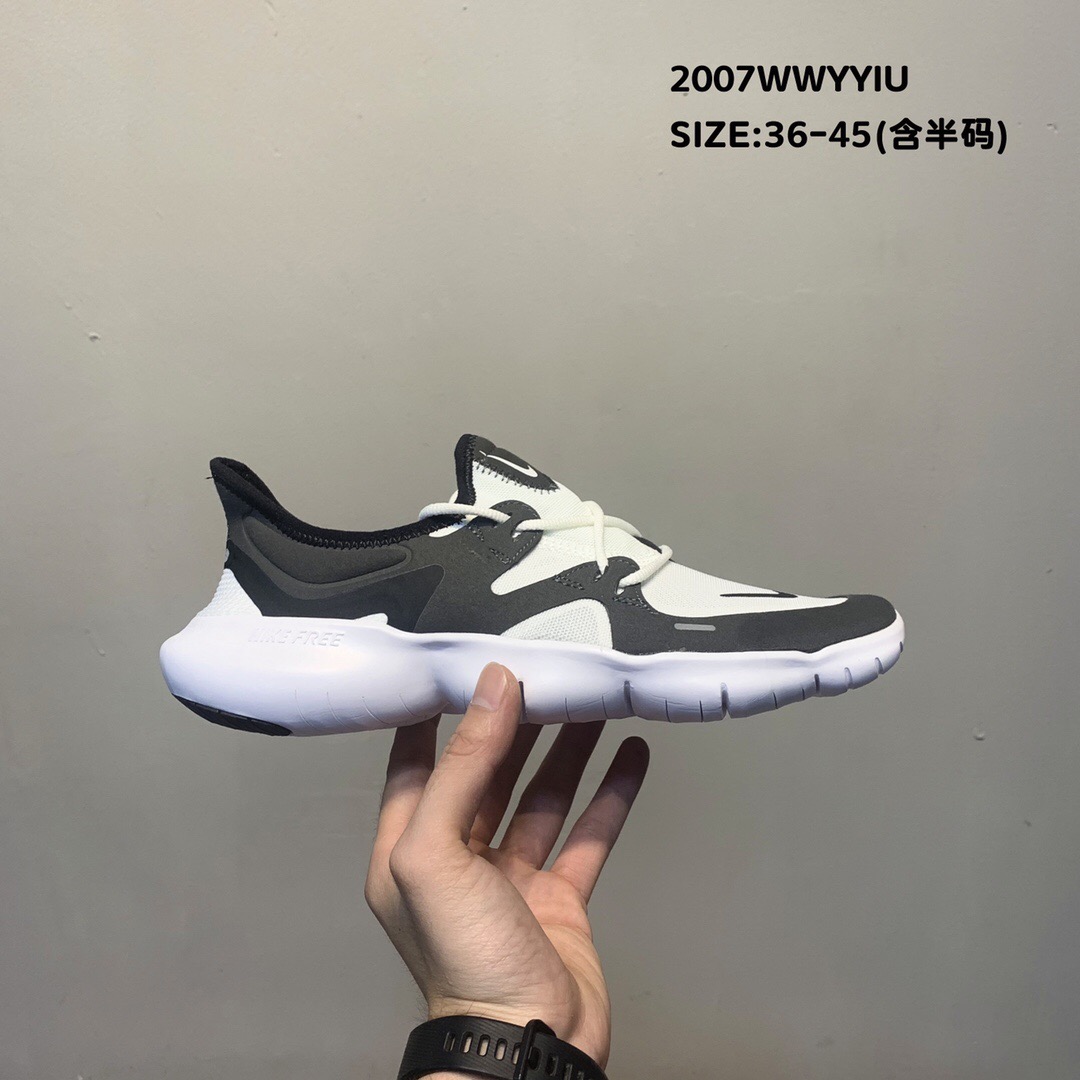 New Men Nike Free Rn 5.0 2019 White Grey